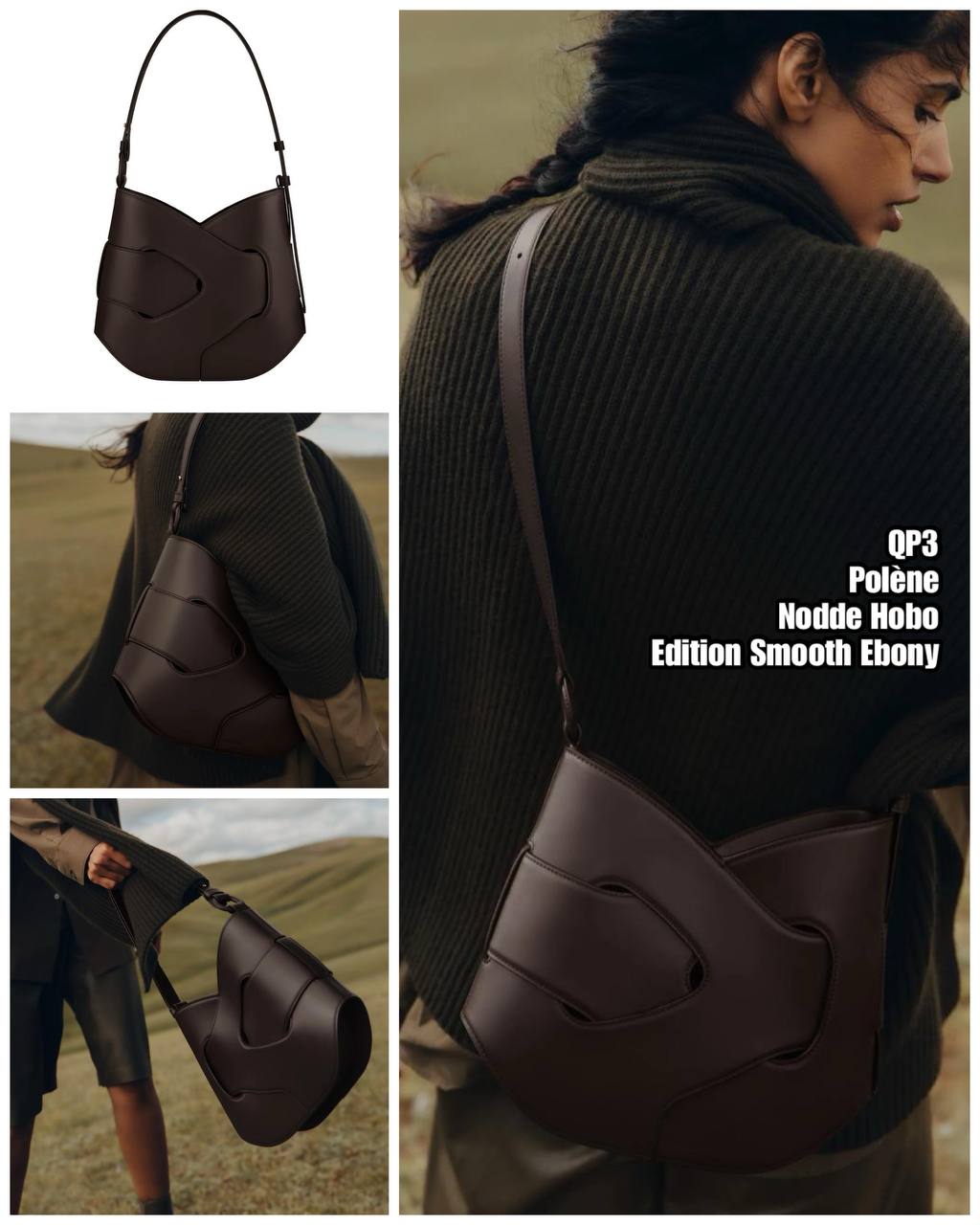 PRE-ORDER QP3 POLÈNE Nodde Hobo BAG