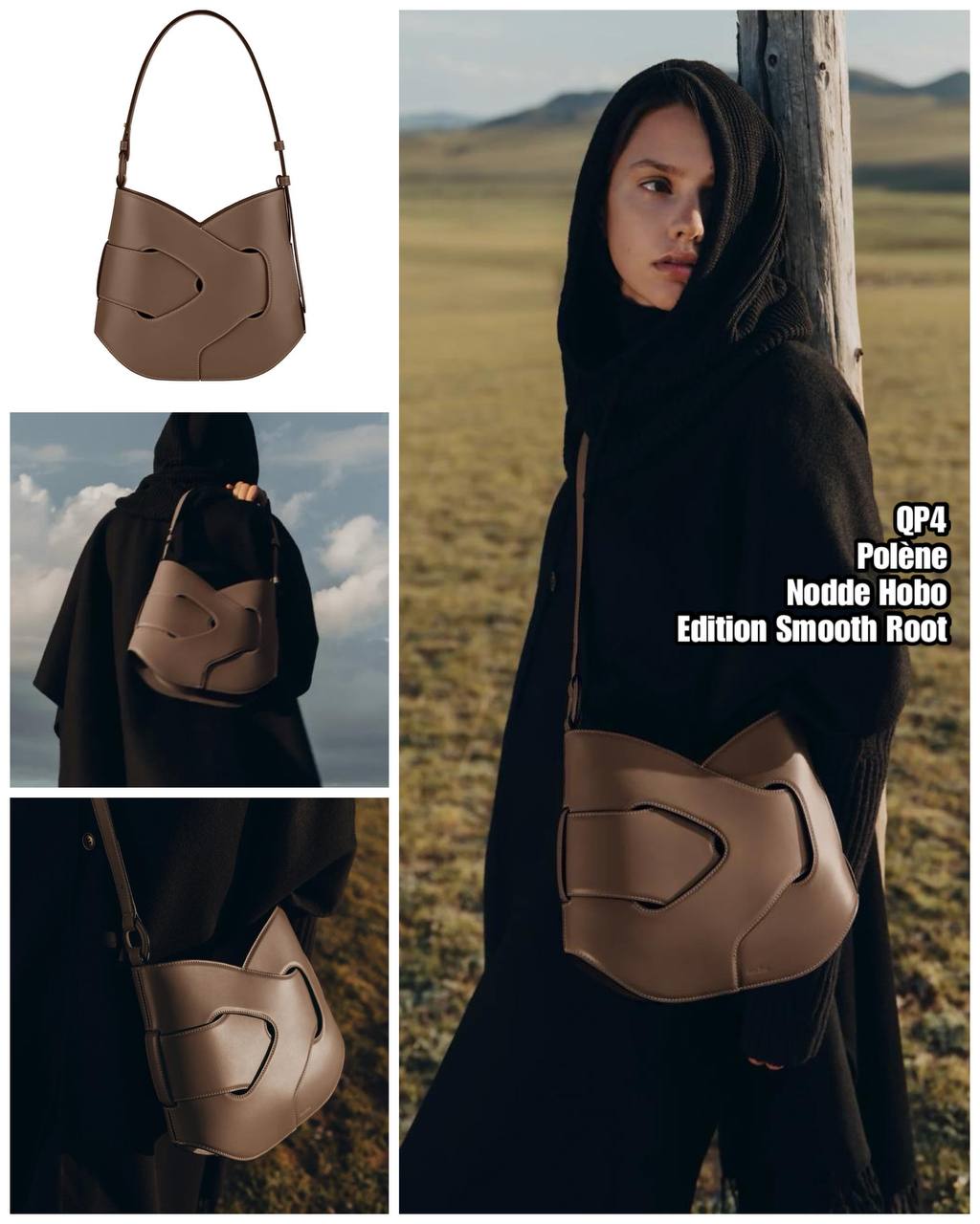 PRE-ORDER QP4 POLÈNE Nodde Hobo BAG