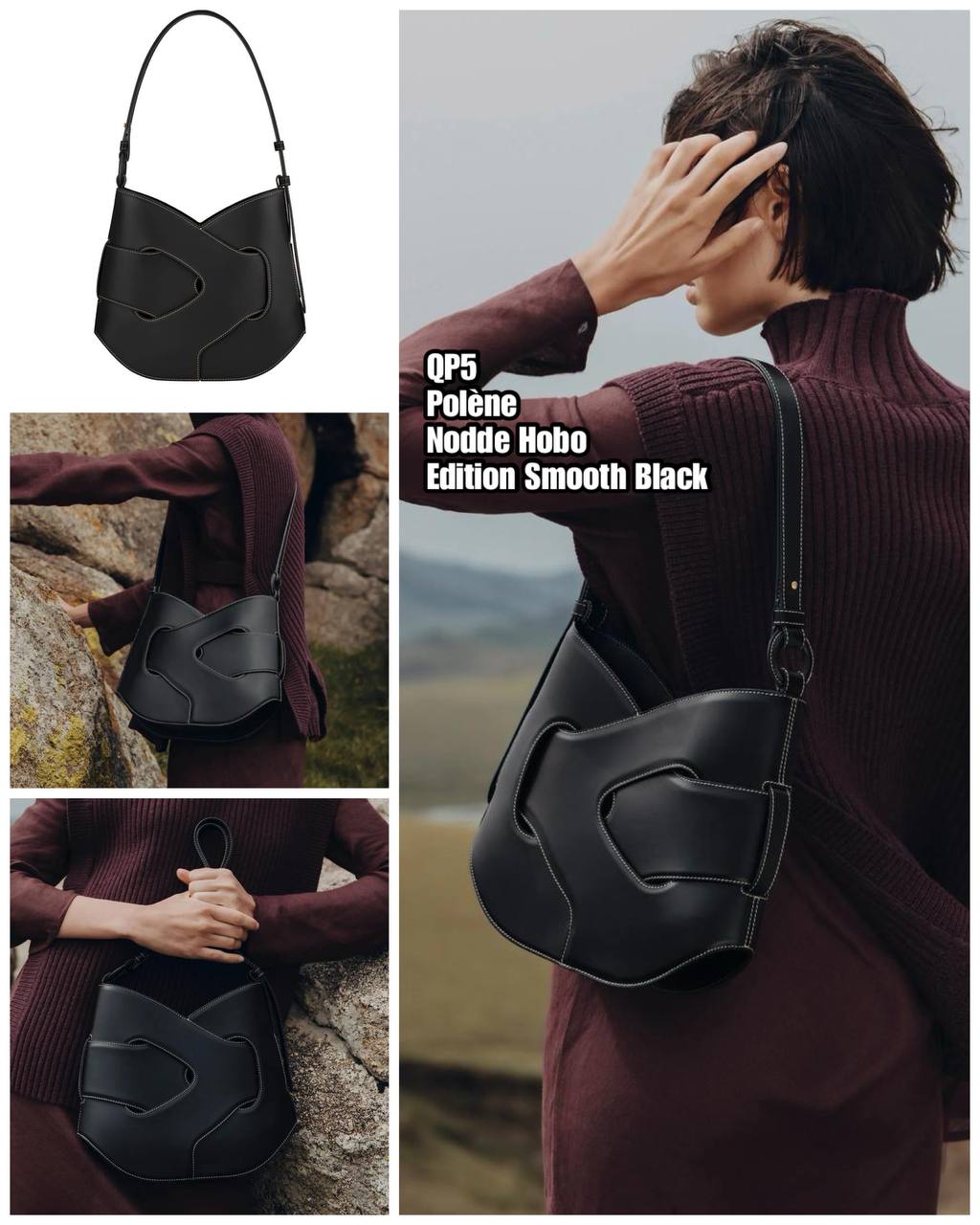 PRE-ORDER QP5 POLÈNE Nodde Hobo BAG