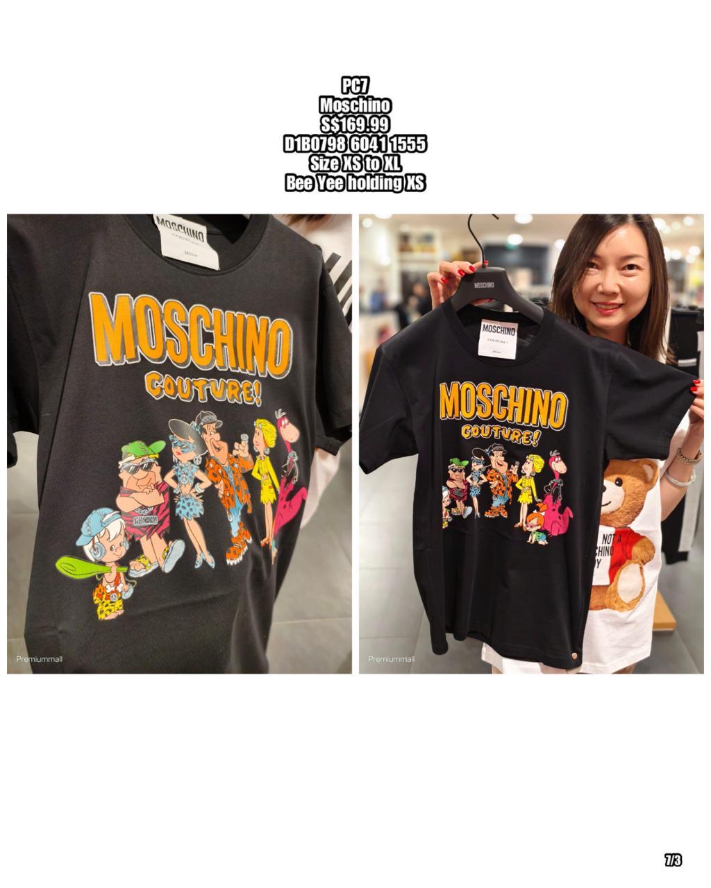 PC7 MOSCHINO D1B0798 6041 1555 TSHIRT