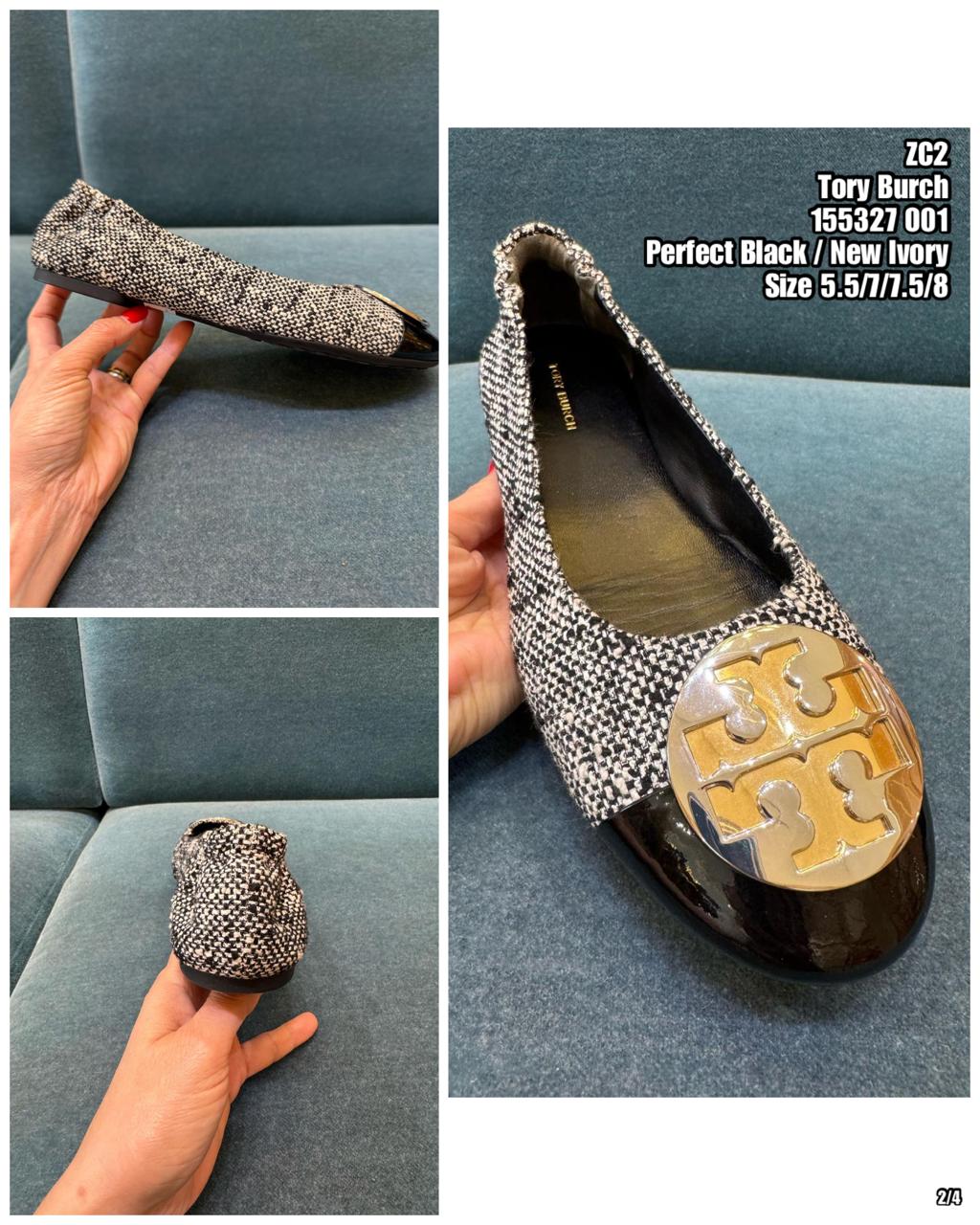 PRE-ORDER ZC2 TORY BURCH 155327 001 SHOE SHOE