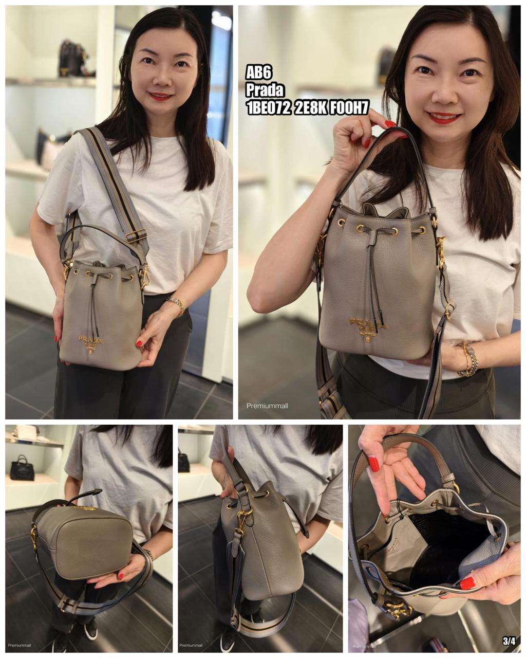 PRE-ORDER AB6 PRADA 1BE072 2E8K F00H7 BAG