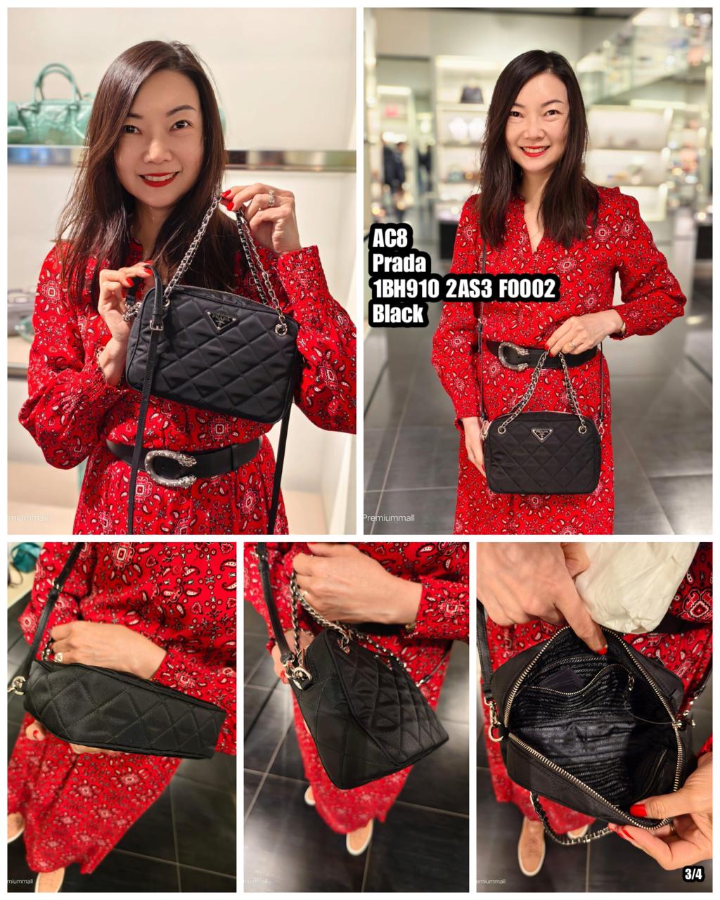 PRE-ORDER AC8 PRADA 1BH910 2AS3 F0002 BAG BAG