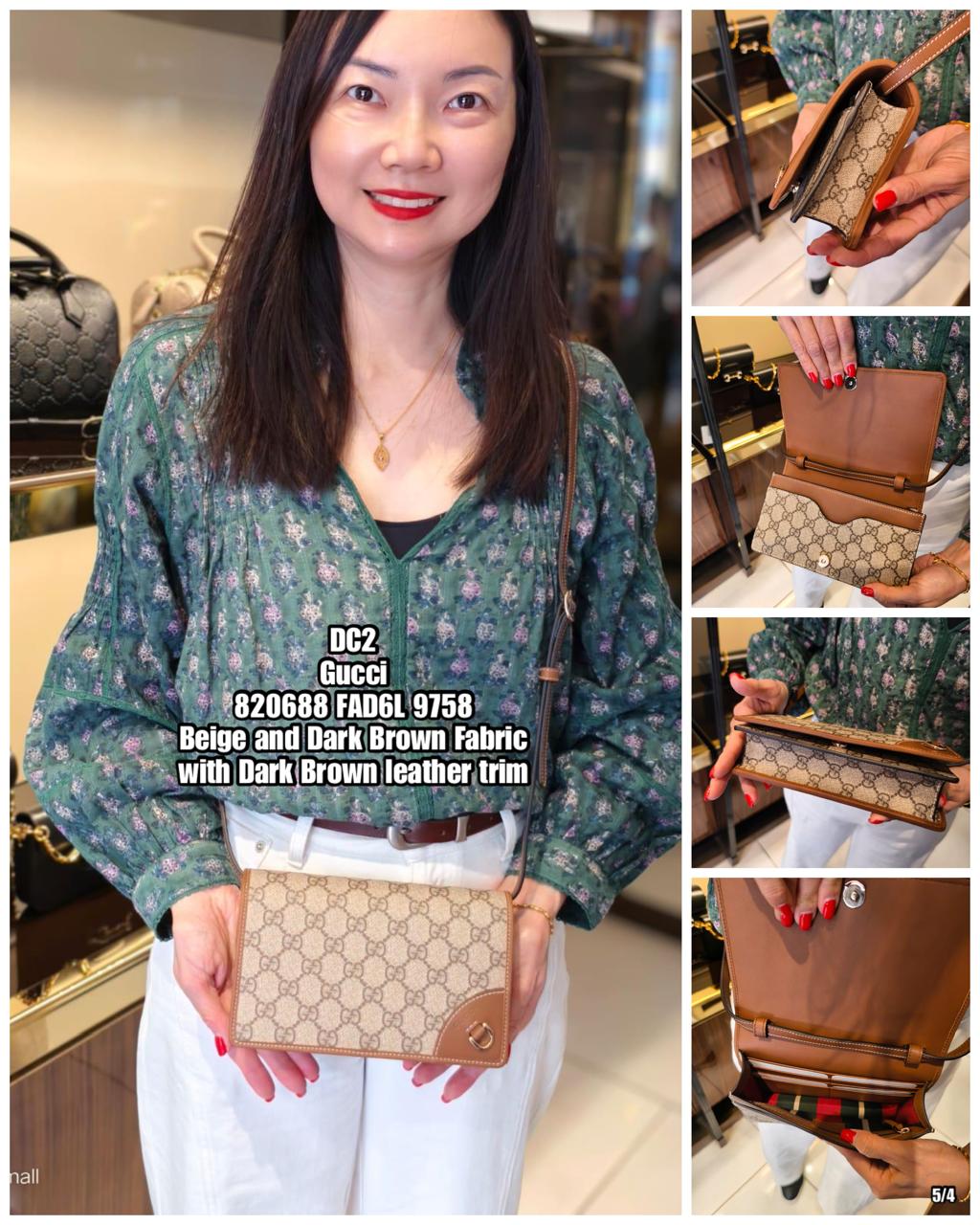 PRE-ORDER DC2 GUCCI 820688 FAD6L 9758 BAG