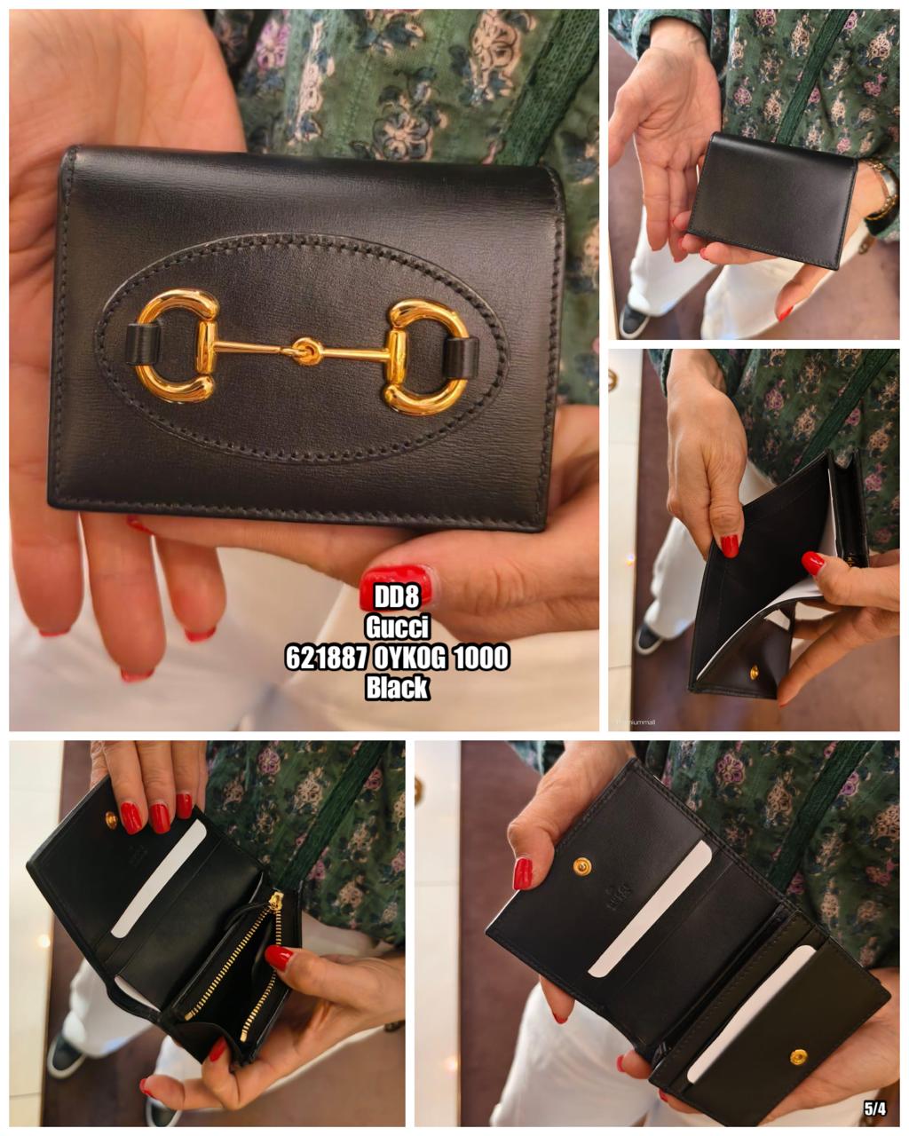 PRE-ORDER DD8 GUCCI 621887 0YK0G 1000 CARD CASE