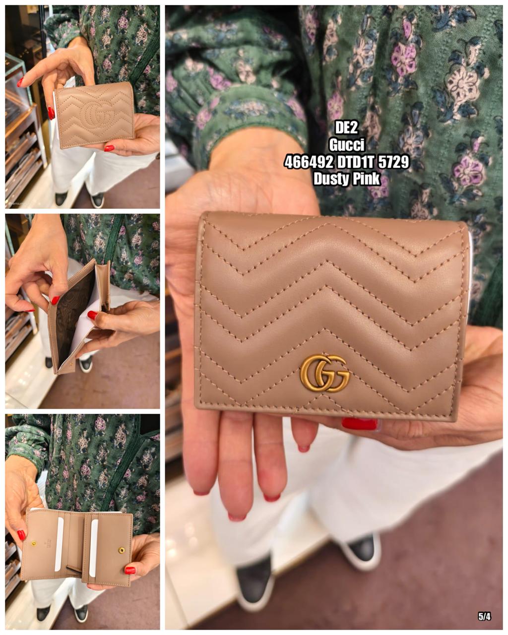 PRE-ORDER DE2 GUCCI 466492 DTD1T 5729 CARD CASE