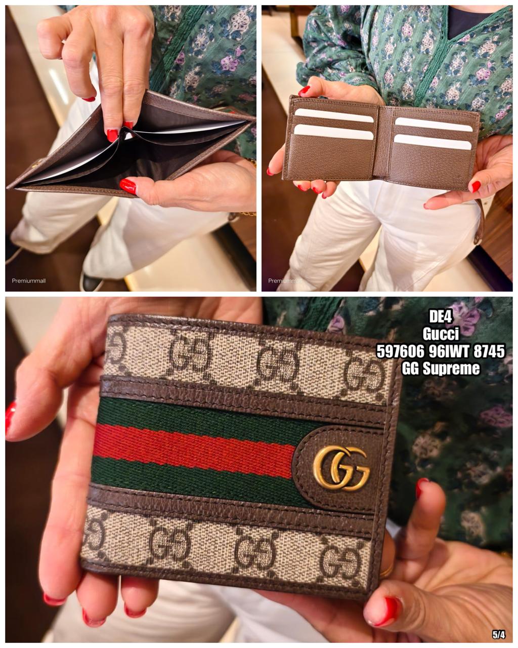 PRE-ORDER DE4 GUCCI 597606 96IWT 8745 WALLET