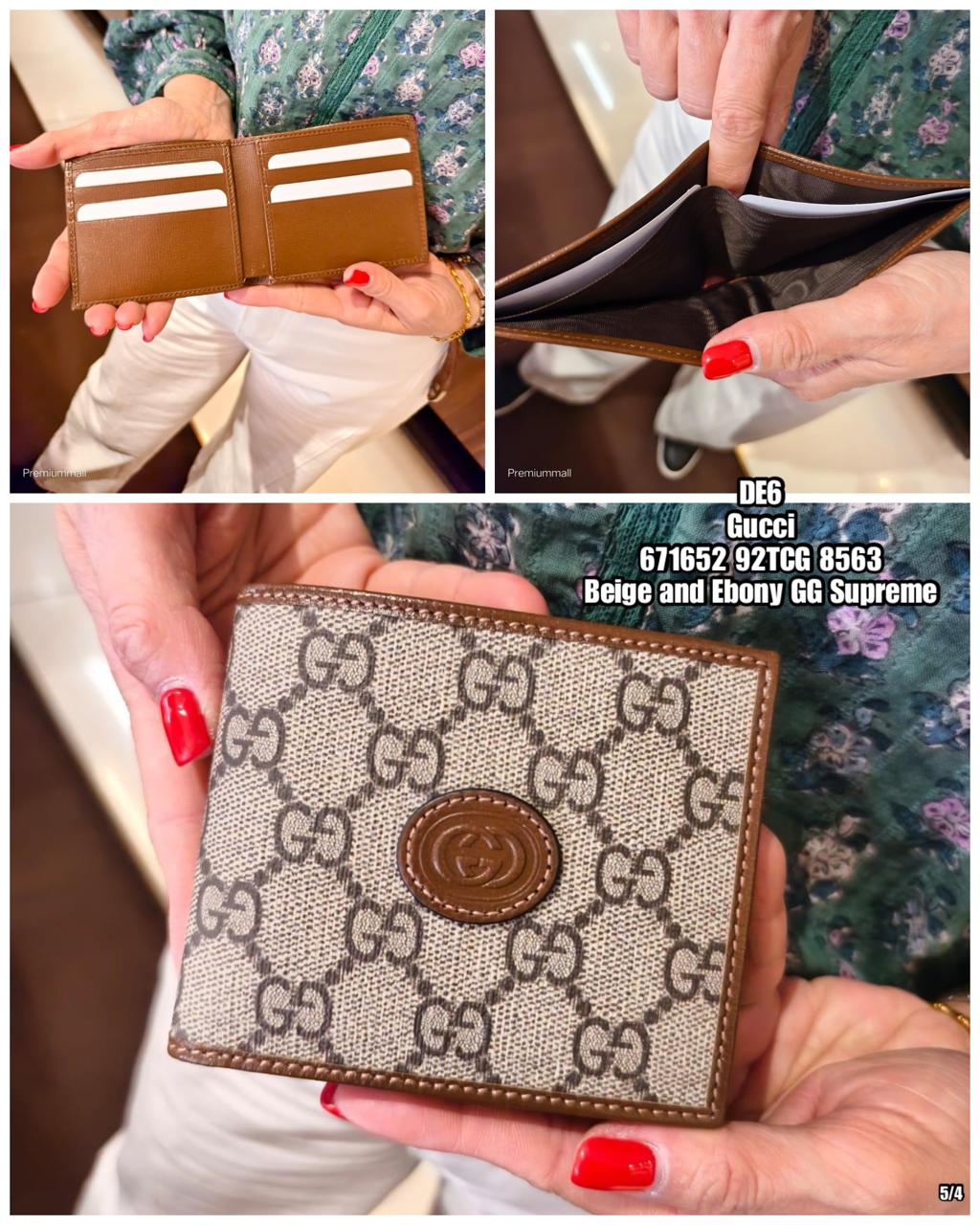 PRE-ORDER DE6 GUCCI 671652 92TCG 8563 WALLET