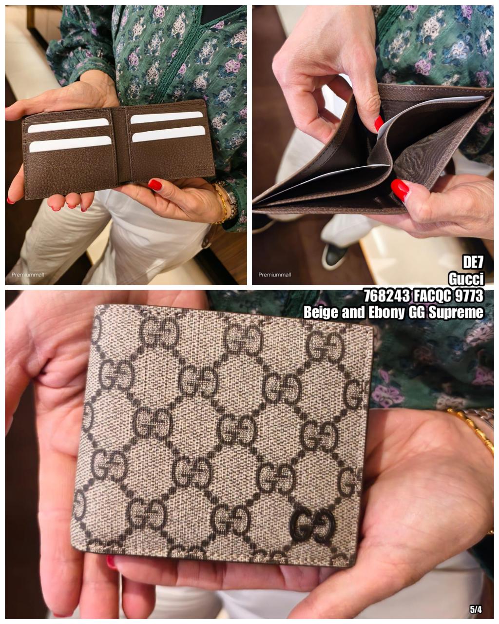 PRE-ORDER DE7 GUCCI 768243 FACQC 9773 WALLET
