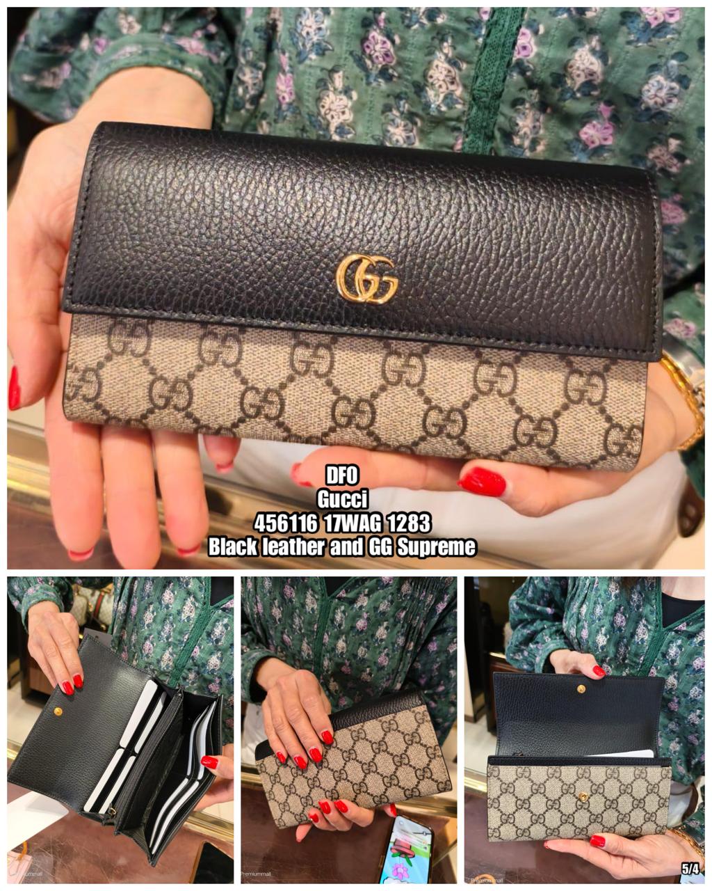 PRE-ORDER DF0 GUCCI 456116 17WAG 1283 WALLET