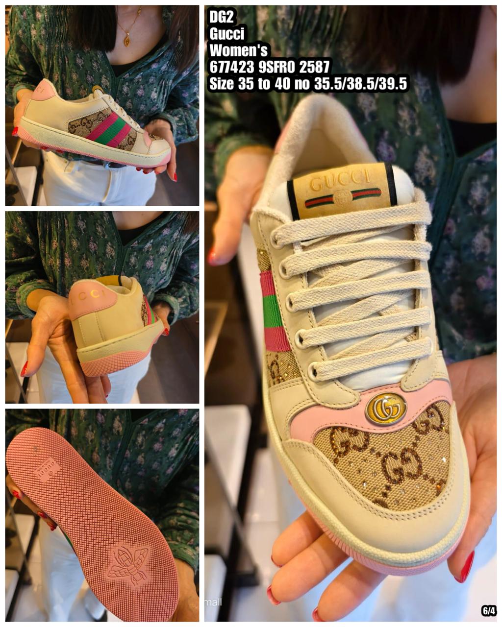 PRE-ORDER DG2 GUCCI 677423 9SFR0 2587 SHOE