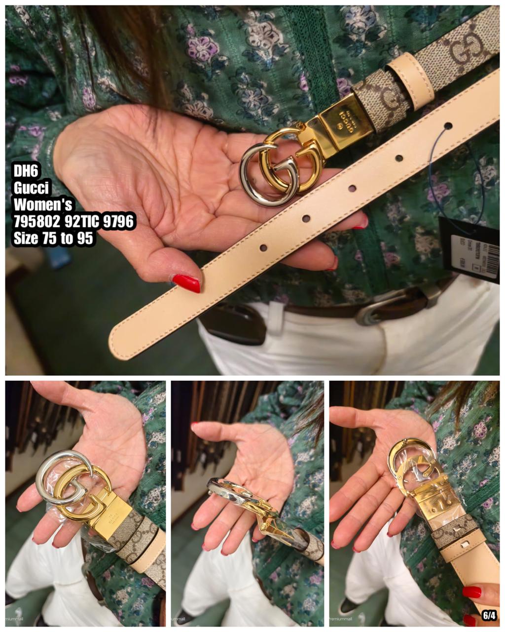PRE-ORDER DH6 GUCCI 795802 92TIC 9796 BELT