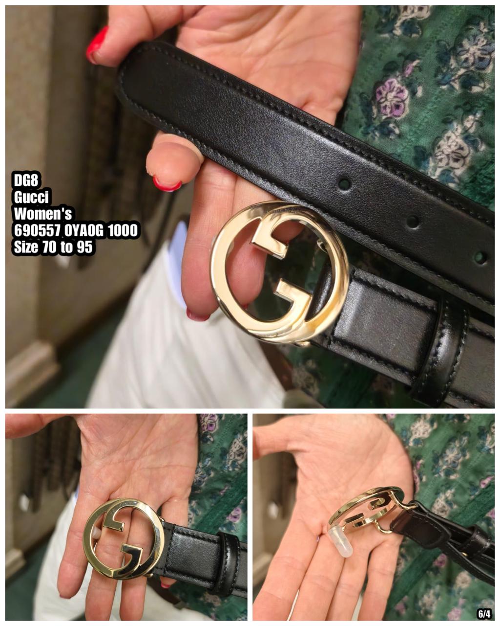 PRE-ORDER DG8 GUCCI 690557 0YA0G 1000 BELT