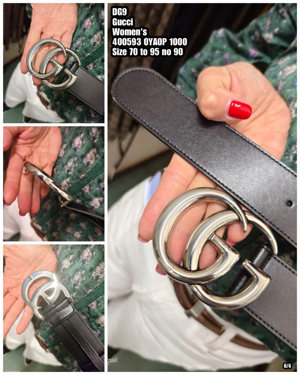 PRE-ORDER DG9 GUCCI 400593 0YA0P 1000 BELT