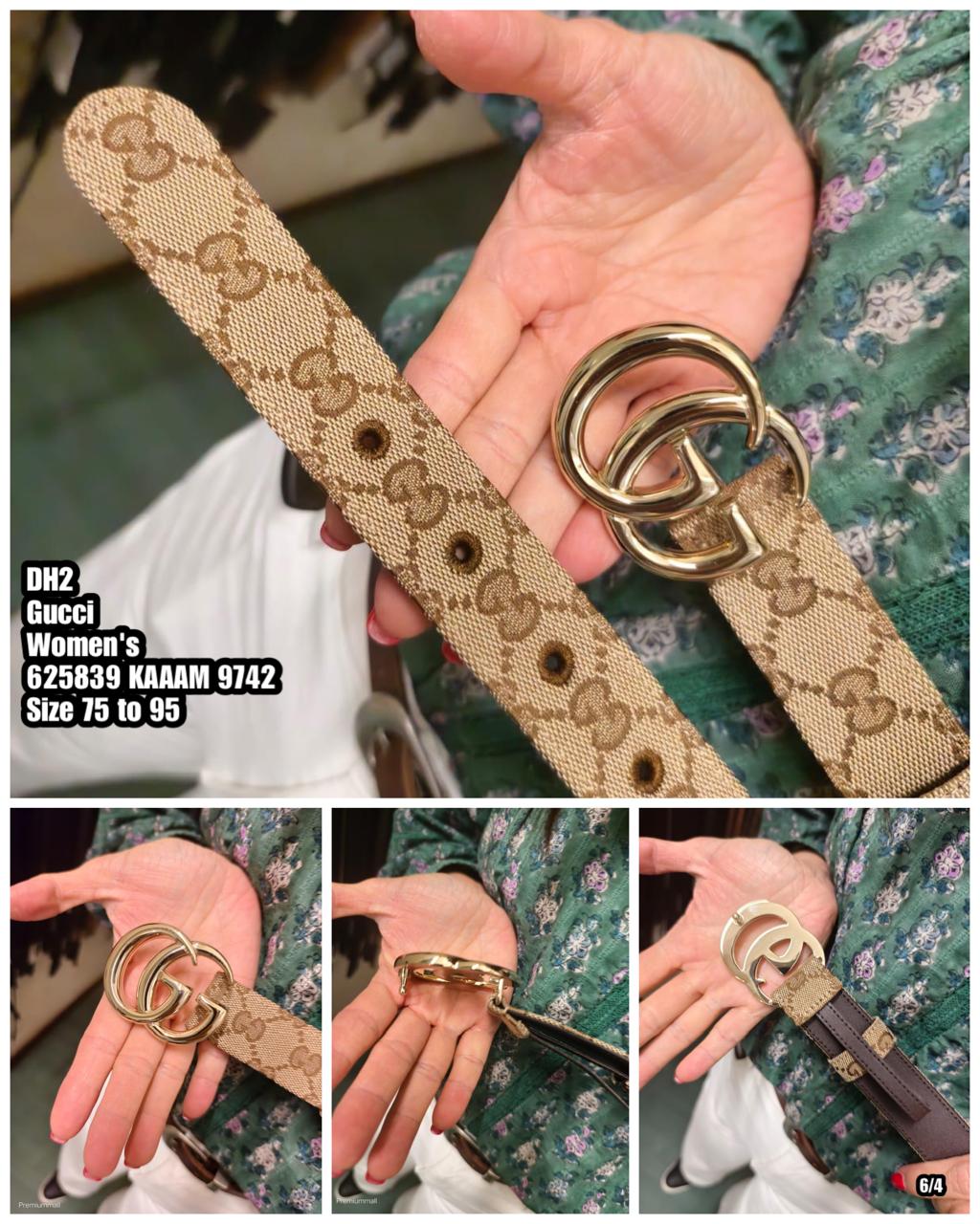 PRE-ORDER DH2 GUCCI 625839 KAAAM 9742 BELT