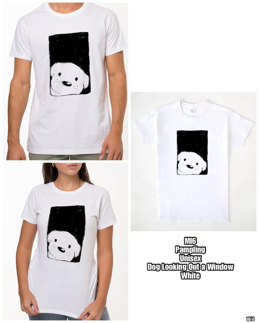 [Own Fleet Drop-Off]* PRE-ORDER MI6 PAMPLING Dog Looking Out a Window TSHIRT